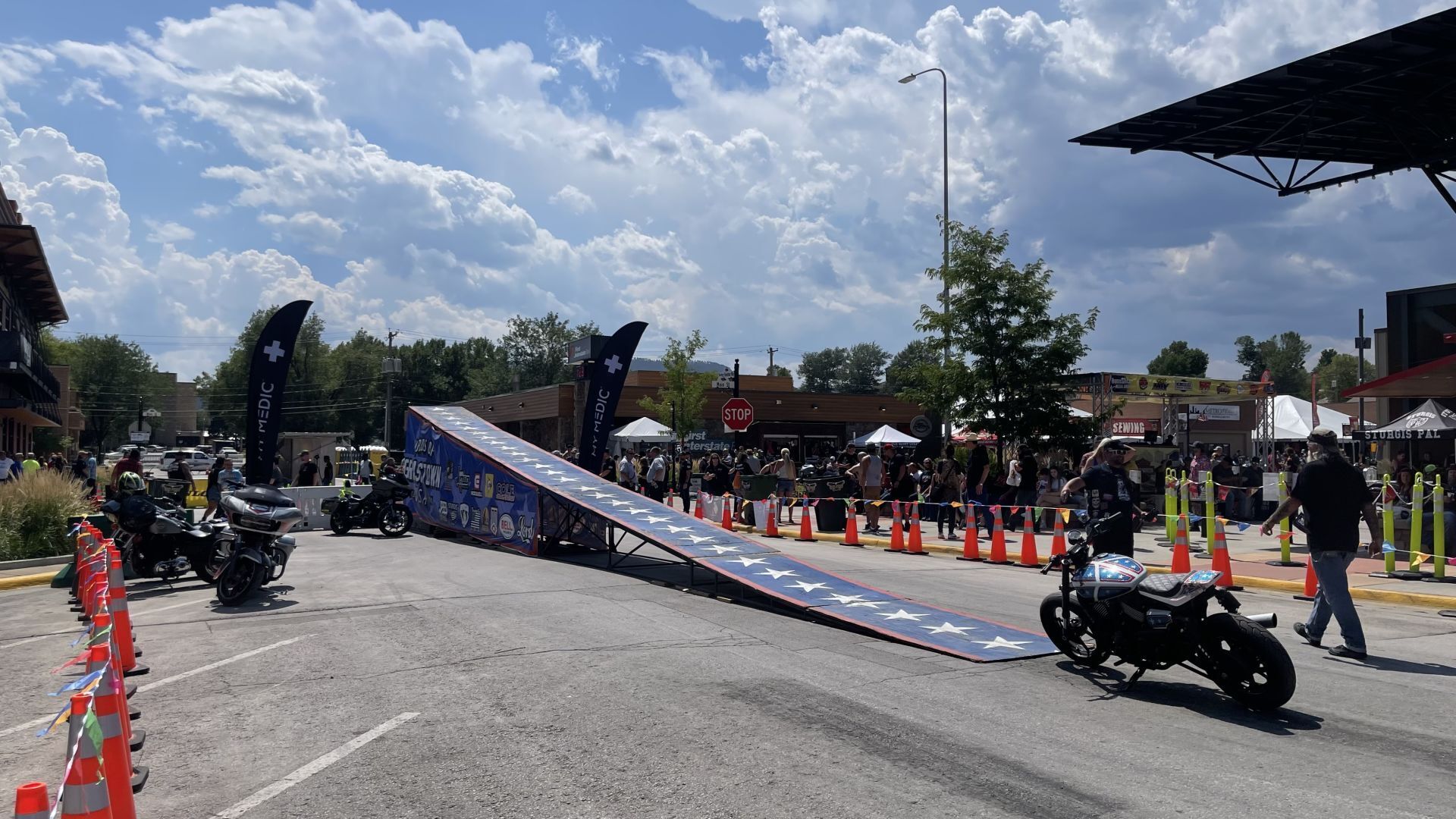 Bike at ramp